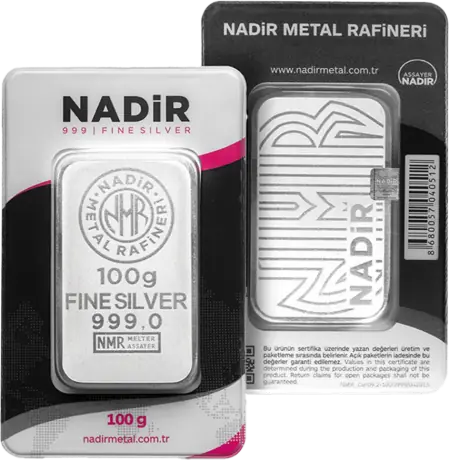 100g Silver Bar Nadir Metal Rafineri | StoneX Bullion