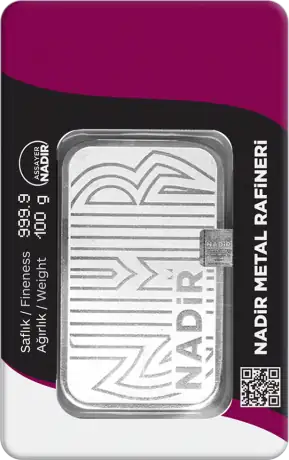 100g Silver Bar | Nadir | LBMA