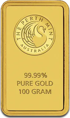 100g Lingote de Oro | Perth Mint | con Certificado