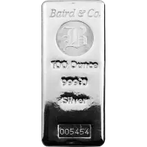 100 oz Lingote de Plata | Baird & Co.