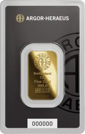 10g Lingote de Oro | Argor-Heraeus