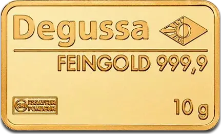 10g Gold Bar | Degussa