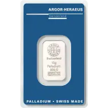 10g Lingotto di Palladio | Argor-Heraeus