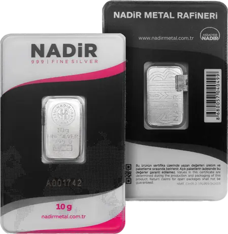 10g Lingotto d' Argento | Nadir Metal Rafineri