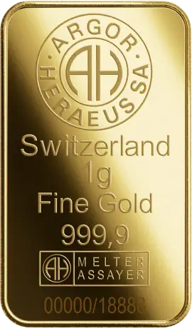1g Goldbarren | Argor-Heraeus | Jahr der Ziege | 2027