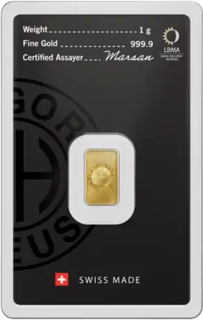 1g Gold Bar | Argor-Heraeus