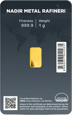 1g Sztabka złota | Nadir | LBMA