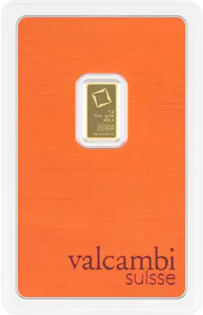 1g Gold Bar | Valcambi - Gold Bars
