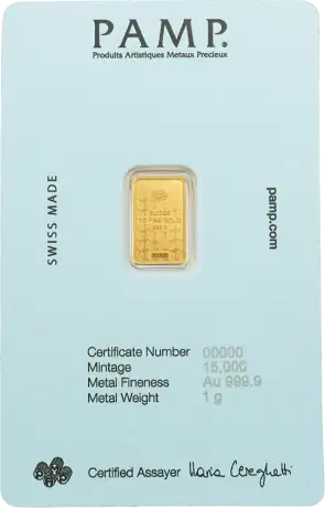1g Diego Maradona Goldbarren | PAMP