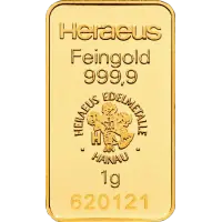 1g Gold Bars