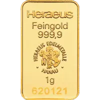 1g Gold Bars