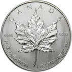 1 oz Maple Leaf Palladium coin (mixed years)