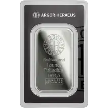 1 oz Lingot de Palladium | Argor Heraeus