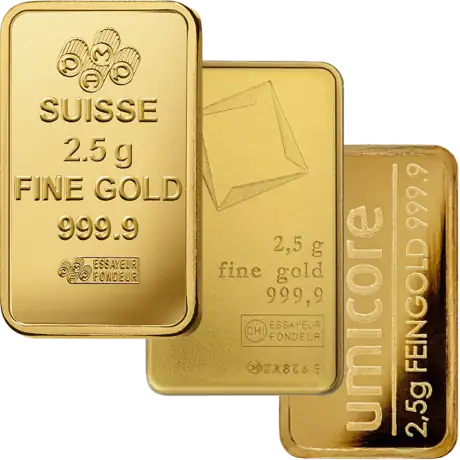 2.5g Goldbarren | LBMA