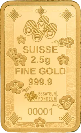 2.5g Lingot d'or | PAMP | Lucky Cat