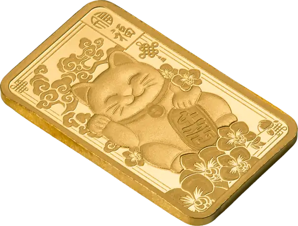 2.5g Lingot d'or | PAMP | Lucky Cat