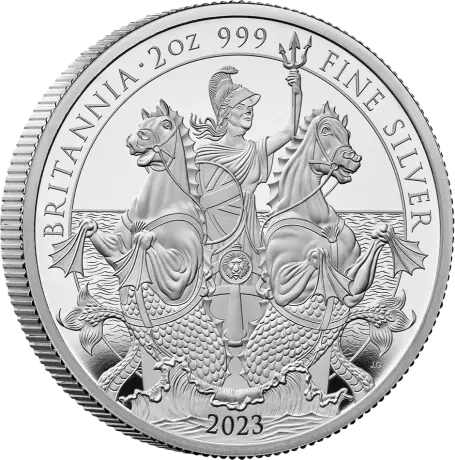 2 oz Britannia Charles III Silbermünze | Proof | 2023