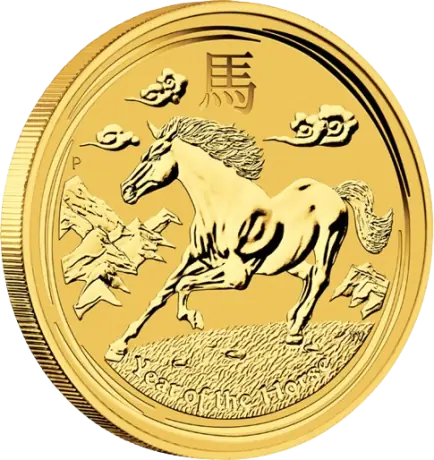 2 oz Lunar II Horse | Gold | 2014
