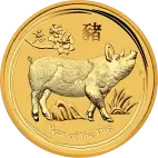 2 oz Lunar II Pig Gold Coin (2019)