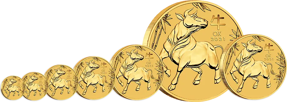 2 oz Lunar III Ox Gold Coin (2021)