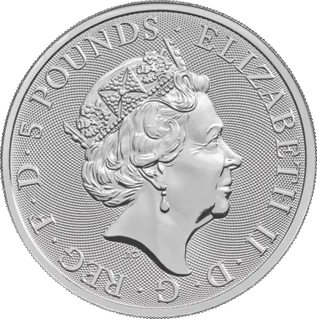 2 oz Queen's Beasts Unicorn Silver Coin (2018)
