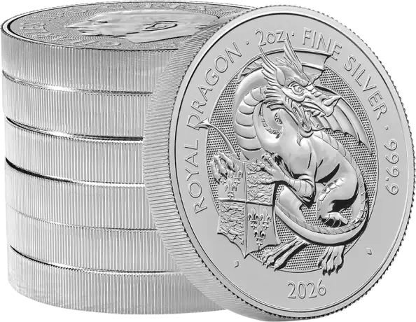 2 oz Tudor Beasts Royal Dragon Silver Coin | 2026