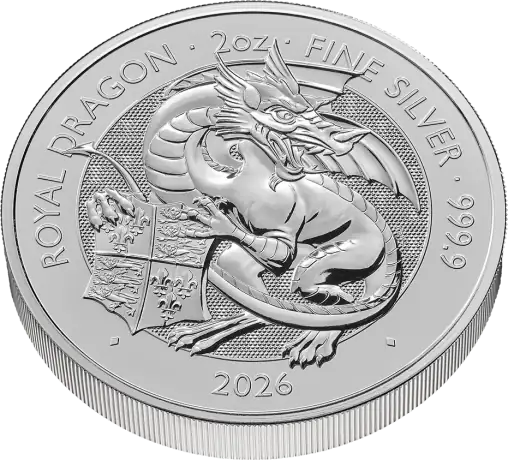 2 oz Tudor Beasts Royal Dragon Silver Coin | 2026