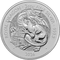 2 oz Tudor Beasts Royal Dragon Silver Coin | 2026