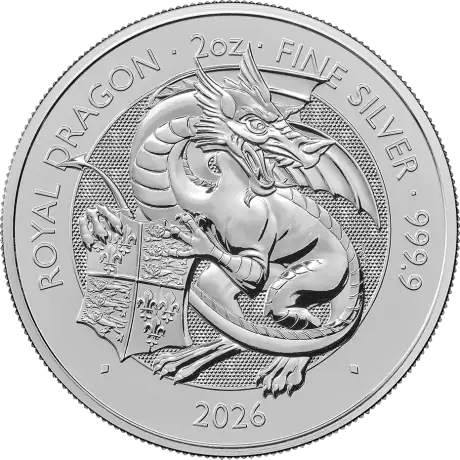 2 oz Tudor Beasts Royal Dragon Silver Coin | 2026