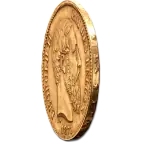 Золотая монета 20 Франков Леопольда II 1865-1909 Бельгия