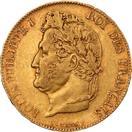 20 Franchi | Luigi FIlippo I | Marengo | Oro | 1830-1848