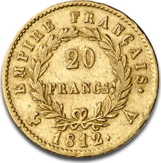20 French Francs Napoleon Bonaparte | Gold | 1809-1814
