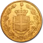 20 Italian Lira Umberto I | Gold | 1879-1897