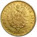 20 Mark | Ciudad Libre Hanse&aacute;tica de Hamburgo | Oro | 1875-1913