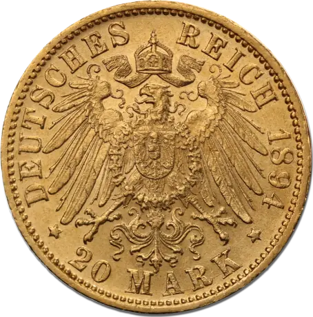 20 Mark Grand Duke Friedrich I Baden | Gold | 1872-1895