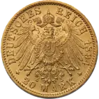 20 Mark Grand Duke Friedrich I Baden | Gold | 1872-1895