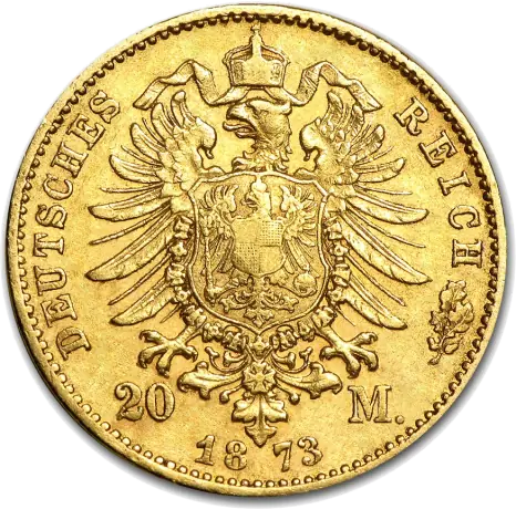 20 Mark King Ludwig II Bavaria | Gold | 1872-1886