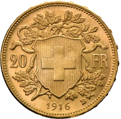 20 Swiss Francs Vreneli | Gold | 1897-1949