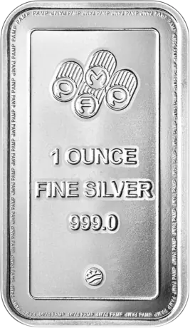20 x 1 oz Lingotto d'Argento | PAMP | USA | Tubo