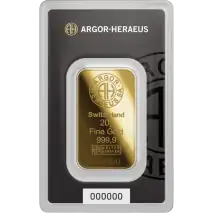 20g Gold Bar | Argor-Heraeus