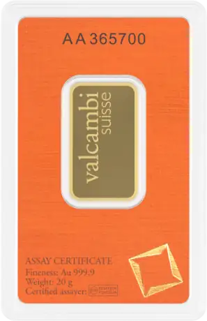 20g Gold Bar | Valcambi