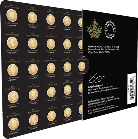 25 x 1g MapleGram Gold | 2026