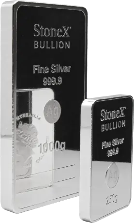 250g Coinbar | Lingotto e moneta d'argento | StoneX