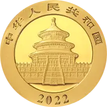 30g Panda Cinese | Oro | 2022