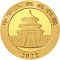 30g Panda Chinois | Or | 2022