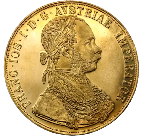 4 Dukaty Czworak Austria Złota Moneta | Nowe Bicie | Uszkodzona