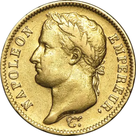 40 French Francs Napoleon I with Coronary | Gold | 1806-1812