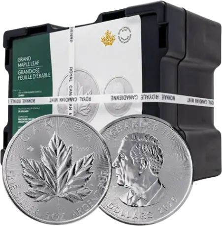 5 oz Liść Klonowy Srebrna Moneta | 2026