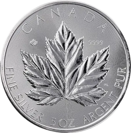 5 oz Liść Klonowy Srebrna Moneta | 2026