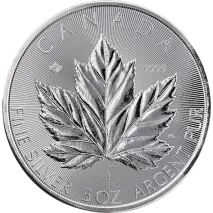 5 oz Liść Klonowy Srebrna Moneta | 2026